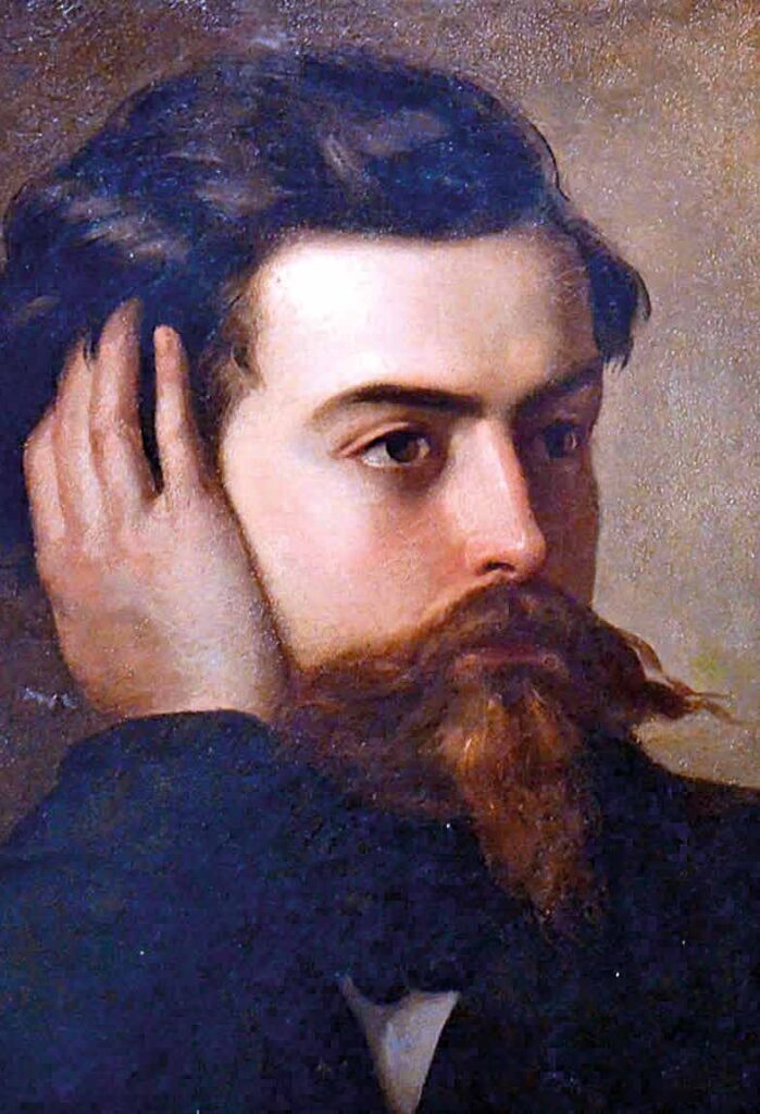 Ritratto di Goffredo Mameli dipinto da Domenico Induno